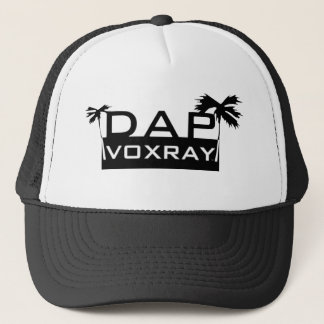 DapVoxray_Logo_Palm_Black_White キャップ