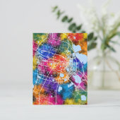 Daqing China City Map ポストカード (スタンド正面)