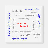 DARの単語の雲 マグネット (正面)