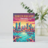 Dar es Salaam Harbor Tanzania ポストカード (スタンド正面)
