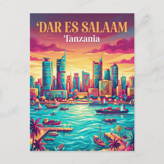 Dar es Salaam Harbor Tanzania ポストカード (正面)