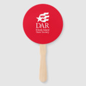 DAR Gaspee250ハンドファン素朴 – 赤のロゴ ハンドファン (裏面)