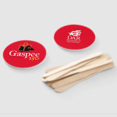 DAR Gaspee250ハンドファン素朴 – 赤のロゴ ハンドファン (組立なし)