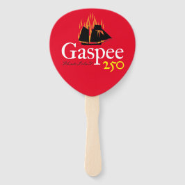 DAR Gaspee250ハンドファン素朴 – 赤のロゴ ハンドファン