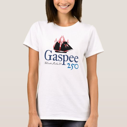 DAR Gaspee250ロ素朴ゴ（白） Tシャツ (正面)