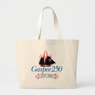 DAR Gaspee250 – ジャンボトートバッグのイタリックロゴ ラージトートバッグ