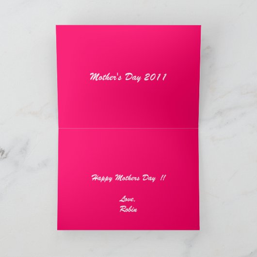 Daraのm日カード カード (内部)