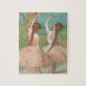 Darances in Pink by Edgar Degas,ヴィンテージ・バレエ・アート ジグソーパズル (縦)