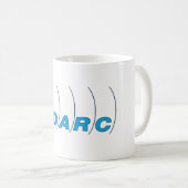DARCアマチュアHamラジオロゴ コーヒーマグカップ (正面右)