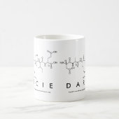 Darcieペプチド名mug コーヒーマグカップ (中央)