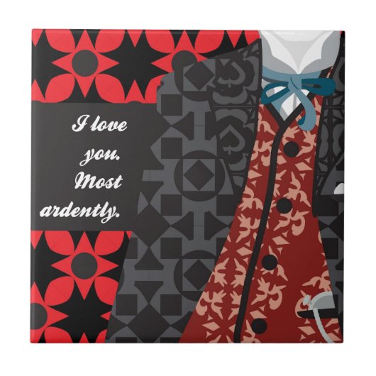 DarcyジェーンAustenの高慢と偏見のギフト"氏" タイル (正面)