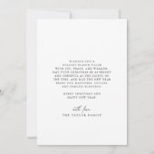 DARCY Black Digital Boho Family Christmas Photo シーズンカード (裏面)