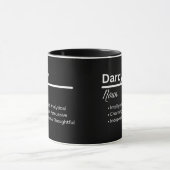 Darcy Boy Name Definition Personalized Mug マグカップ (中央)