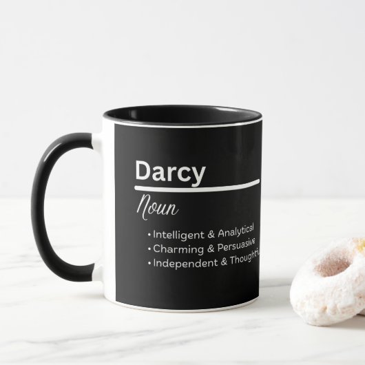 Darcy Boy Name Definition Personalized Mug マグカップ (ドーナツ)