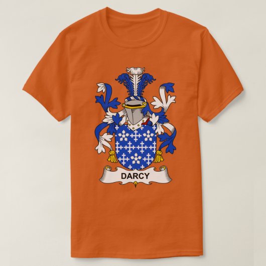 Darcy Coat of Arms Family Crest Tシャツ (デザイン正面)