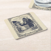 Darcy & Elizabeth scene スクエアペーパーコースター (アングル)