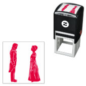 Darcy & Elizabeth Silhouette セルフインキングスタンプ (インサイチュ)