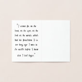 Darcy & Elizabeth Silhouette 箔カード (内部)