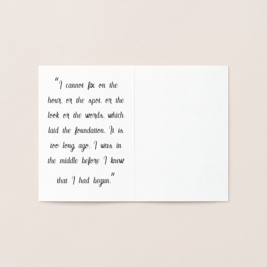 Darcy & Elizabeth Silhouette 箔カード (内部)