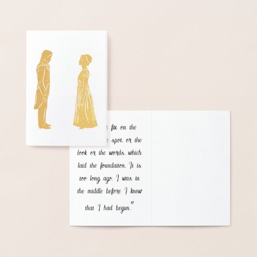 Darcy & Elizabeth Silhouette 箔カード (ディスプレー)