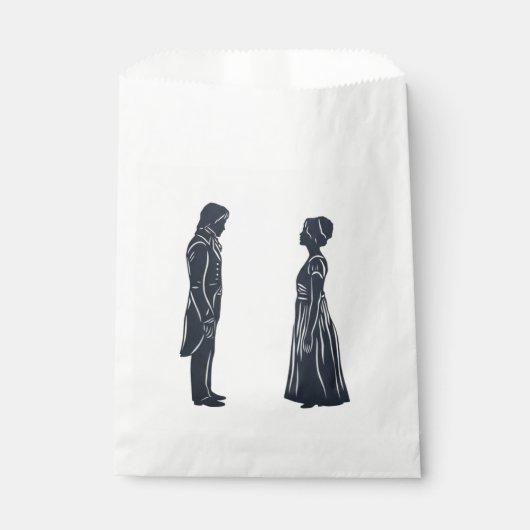 Darcy & Elizabeth silhouettes フェイバーバッグ (正面)