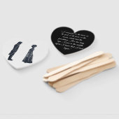 Darcy & Elizabeth silhouettes + quote ハンドファン (組立なし)