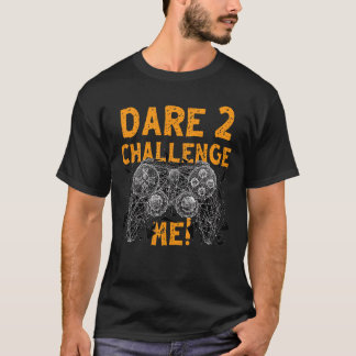 Dare 2 Challenge Meビデオゲーム大人文字ビデオGa Tシャツ