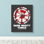 Dare Mighty Things Perseverance Mars Rover Landing キャンバスプリント (インサイチュ (ウッドフロア))