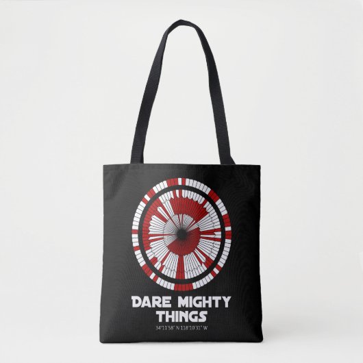 Dare Mighty Things Perseverance Mars Rover Landing トートバッグ (正面)