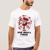 Dare Mighty Things Perseverance Mars Rover Landing Tシャツ (正面)