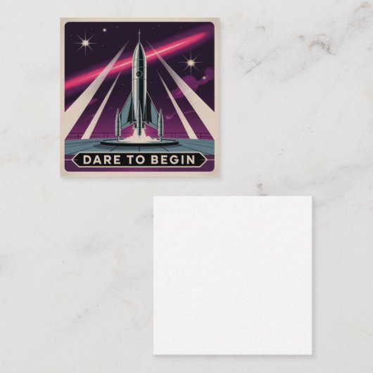 Dare To Begin スクエア名刺 (正面/裏面)