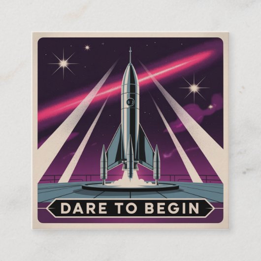 Dare To Begin スクエア名刺 (正面)