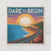 Dare To Begin スクエア名刺 (正面)