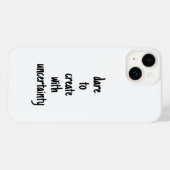 Dare To Create iPhone カース Case-Mate iPhoneケース (裏面 (横))