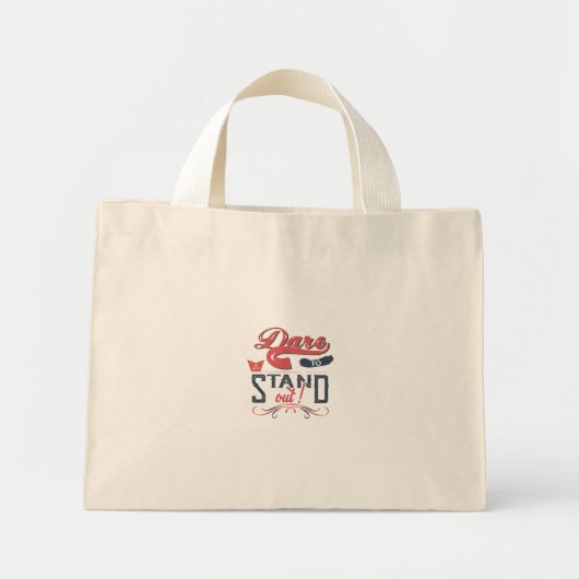 DARE TO STAND OUT ミニトートバッグ (正面)