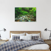 Dargle River Canvas Wall Art | Ireland Lush Forest キャンバスプリント (インサイチュ (寝室))