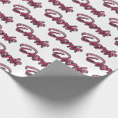 Daria faded pink personalisiertes Geschenkpapier ラッピングペーパー (角)