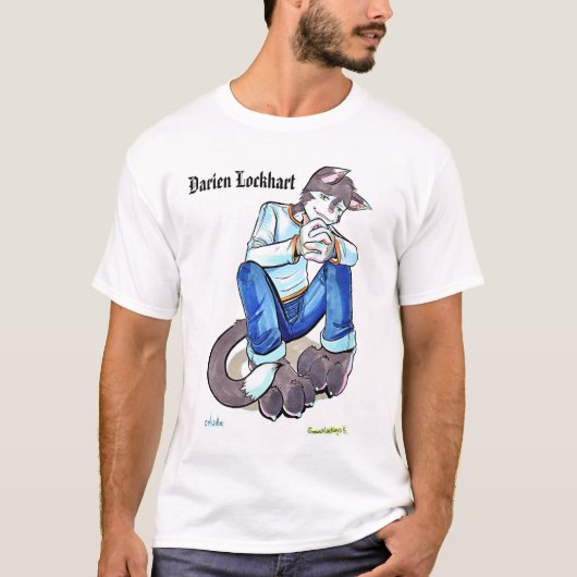 Darien LockhartのTシャツのプリント Tシャツ (正面)