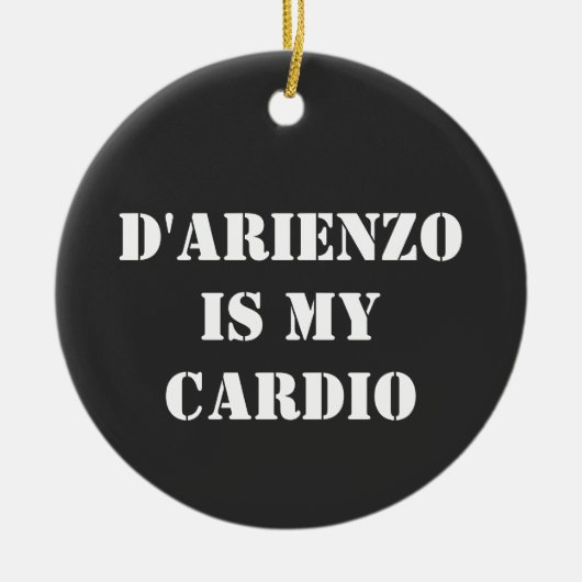D'Arienzoは私のカーディオタンゲロアルゼンチンタンゴ セラミックオーナメント (正面)