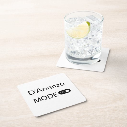 D'Arienzoモードタンゲロおもしろいタンゴダンサーミロンガ スクエアペーパーコースター (インサイチュ)