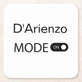 D'Arienzoモードタンゲロおもしろいタンゴダンサーミロンガ スクエアペーパーコースター