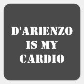 D'Arienzo is my cardio タンゲーロ アルゼンチンタンゴ スクエアシール (正面)