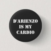 D'Arienzo is my cardio タンゲーロ アルゼンチンタンゴ 缶バッジ (正面)