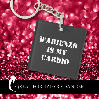D'Arienzo is my cardio Tanguero アルゼンチンタンゴ キーホルダー