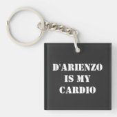 D'Arienzo is my cardio Tanguero アルゼンチンタンゴ キーホルダー (正面)