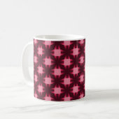 Daring Disks Mug、Burgundy コーヒーマグカップ (正面左)