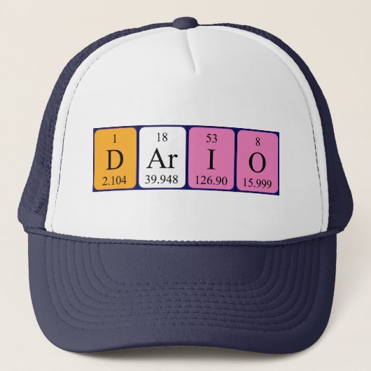 Dario定期テーブル名hat キャップ (正面)