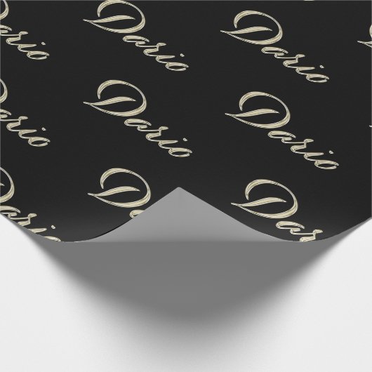 Dario Vorname Name edles Geschenkpapier Papier ラッピングペーパー (角)