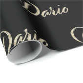 Dario Vorname Name edles Geschenkpapier Papier ラッピングペーパー (ロールコーナー)