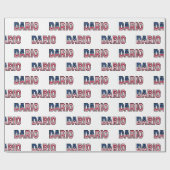 Dario Vorname Name USA US Geschenkpapier Papier ラッピングペーパー (フラット)